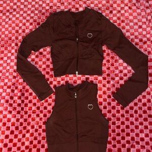 Crop Top jacket and short sleeve jacket.